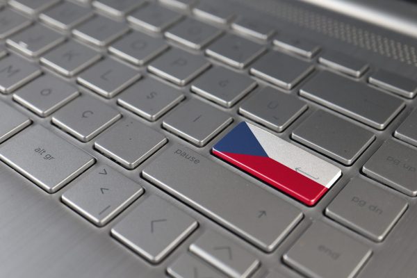 Keyboard,With,Czech,Republic,Flag,On,The,Enter,Button,,Represents