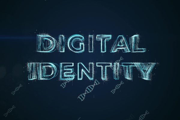 Digital,Identity,Text,With,Dna,Symbol,In,The,Background.,Graphics