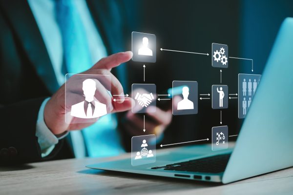 Organization,Chart,Showing,Hierarchy,Structure,Of,Teams,In,Corporation,With