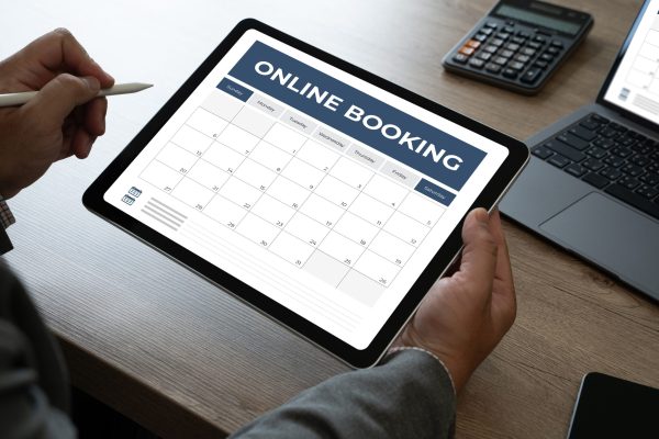 Booking,Meeting,Appointment,Computer,Online,On,Digital,Tablet,At,Office