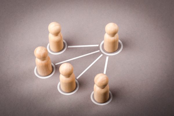 Human,Figures,On,A,Gray,Background.,A,Hierarchical,System,Within