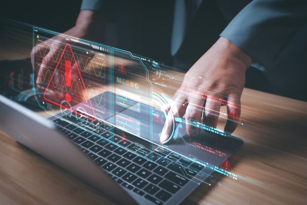 Hacker,Or,Programmer,Using,Laptop,With,Triangle,Caution,Warning,Sign, Hacker,Or,Programmer,Using,Laptop,With,Triangle,Caution,Warning,Sign,